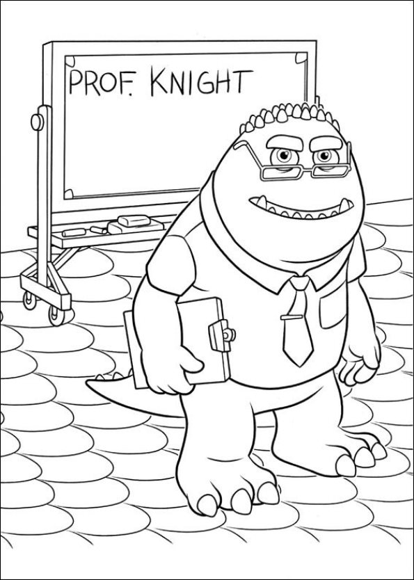 Coloring page Monsters University Monsters University